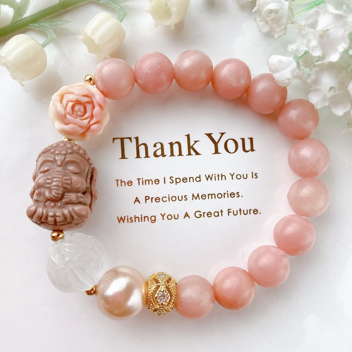 🎀🥰いつもありがとうございます🥰🎀

🌸アラシャンお祈りガネーシャ様ソープストーンブレスレット🌸

#天然石
#パワーストーン
#ハンドメイド
#ブレスレット
#minne
#creema
#みんな幸せになってね♡

lit.link/mint0701