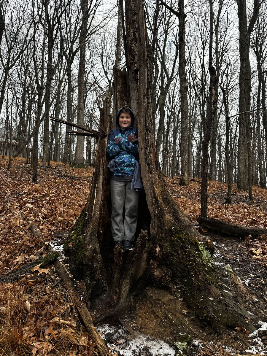 CCPS_ODS's tweet image. West MS week 1: purple group students in the “throne” tree today! #ODSchangetheworld