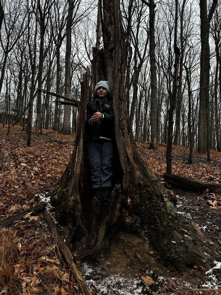 CCPS_ODS's tweet image. West MS week 1: purple group students in the “throne” tree today! #ODSchangetheworld