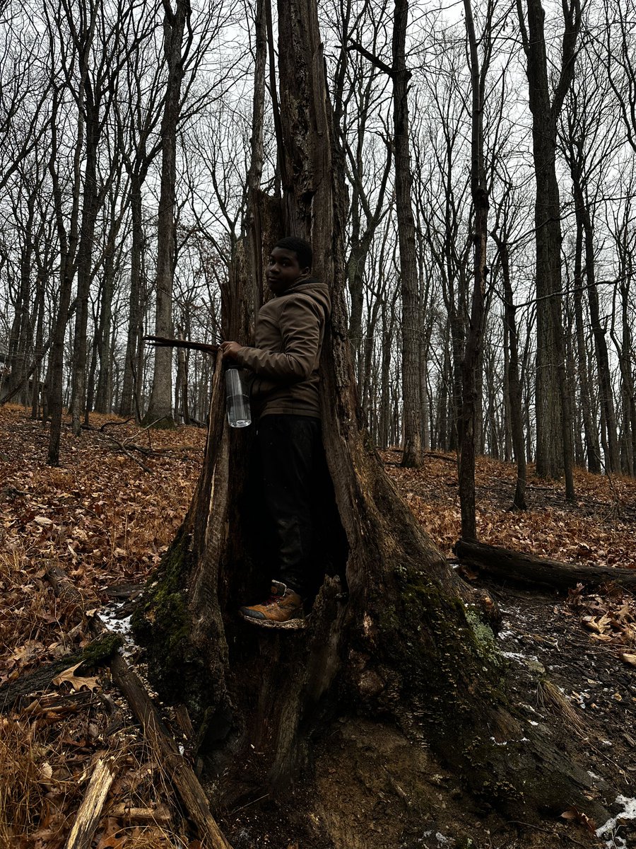 CCPS_ODS's tweet image. West MS week 1: purple group students in the “throne” tree today! #ODSchangetheworld