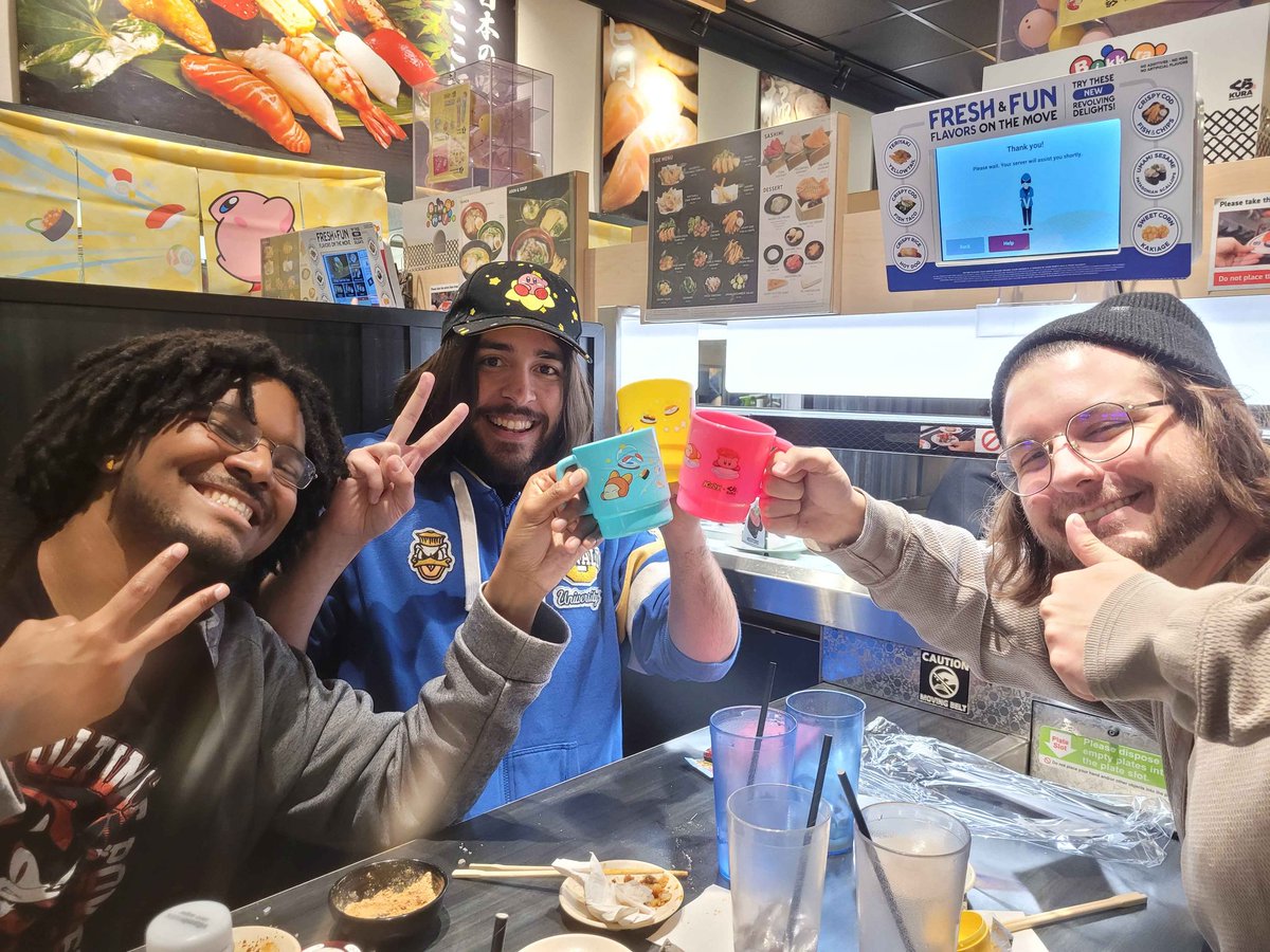 had some kirby sushi with the gang