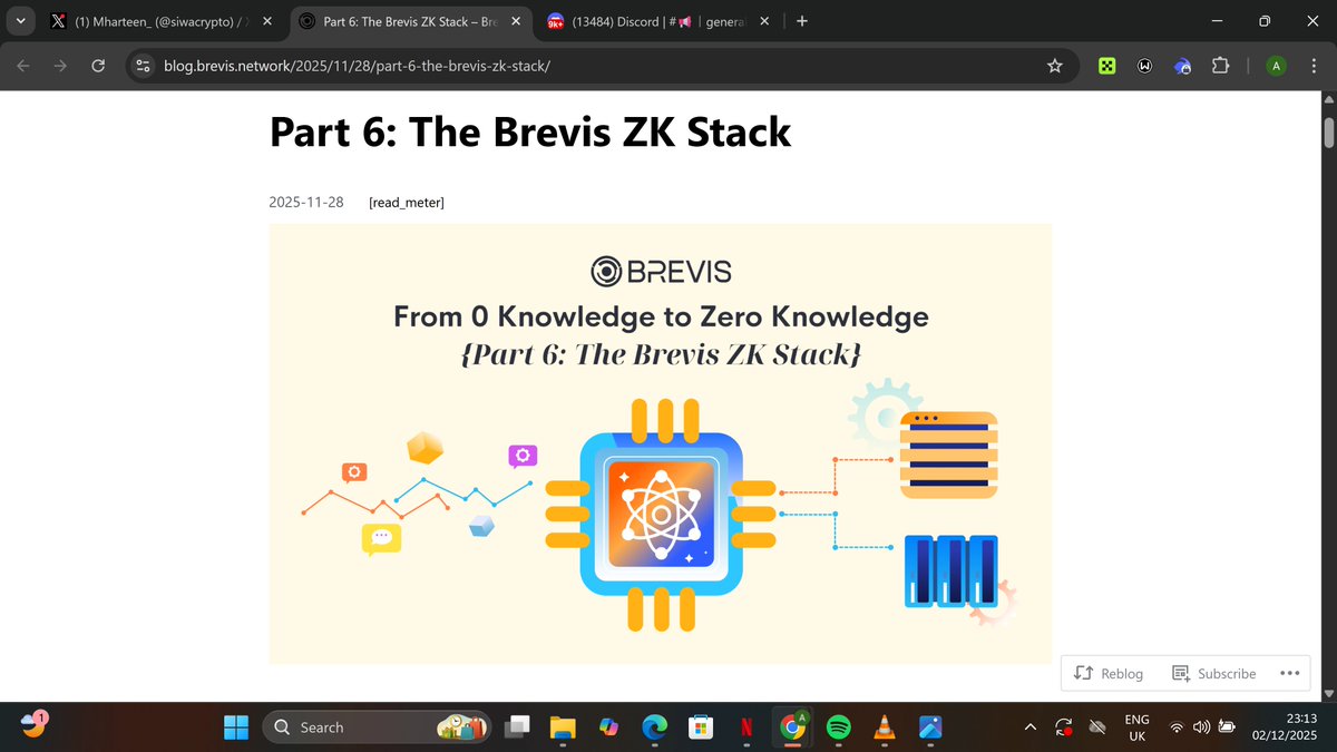 siwacrypto's tweet image. Long time no @brevis_zk post, lets dive into brevis ZK stacks infrastructure today

Brevis  dropped one of the clearest explanations of how their tech actually works, and it really shows why they stand out in the ZK world.
Most zkVM projects choose a single focus. Some are built…
