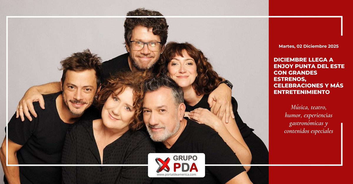 El verano comienza a vibrar en Enjoy Punta del Este con el anuncio de propuestas que integran música, teatro, humor, experiencias gastronómicas y contenidos especiales.
<a href="/EnjoyPde/">Enjoy Punta Del Este</a>
👉 Sigue leyendo en:
portaldeamerica.com/index.php/pda/…