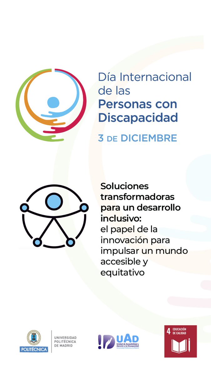 Queremos garantizar el derecho a la educación, investigación e innovación en igualdad de oportunidades, y así construir entornos accesibles, promover la eliminación de barreras y fomentar una cultura que valore la inclusión como fuente de aprendizaje y compromiso social 🙌✨️
