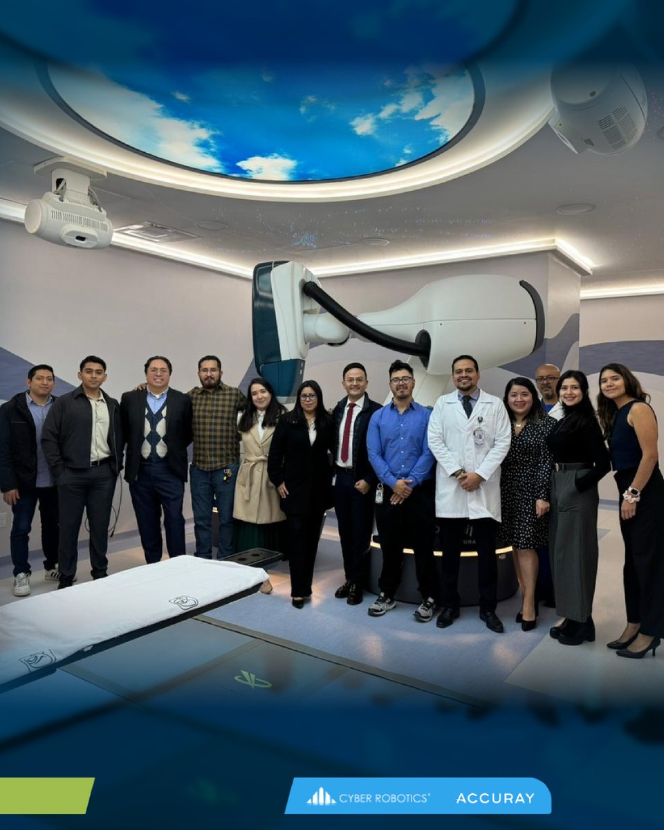 CyberRobotics's tweet photo. 🥳Orgullosos de impulsar la radiocirugía robótica en México.

El IMSS inaugura el primer CyberKnife S7 en México en el CMN S.XXI 

#Accuray #CyberRobotics #CyberKnife #Radiocirugía #IMSS https://t.co/GjfcjpYmdY