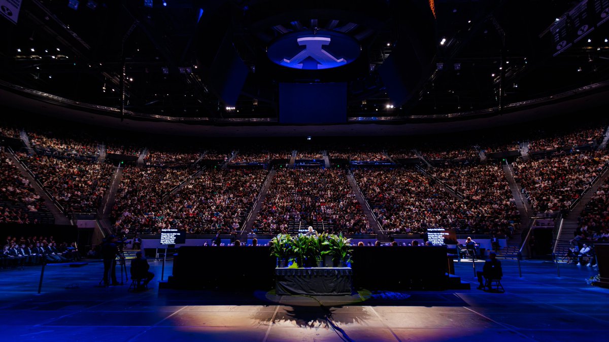 ChristoffDTodd's tweet image. It has been “a few years” since Kathy and I were students at @BYU, and we wish we could re-enroll and join the students here during this remarkable season in the university’s history. We were grateful to be on campus today to participate in the weekly devotional.

I shared that…