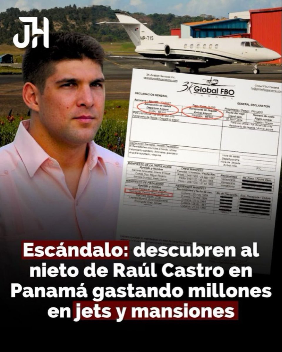 Jjorge702's tweet image. #SOSCuba 

El nieto privilegiado de #RaúlCastro, #ElCangrejo, invirtiendo su fortuna en #Panama.

@Granma_Digital 
@DiazCanelB 
@MMarreroCruz 
@PartidoPCC 
@PresidenciaCuba 
@SuselyMorfaG 
@japortalmiranda 
@MinfarC 
#ConElPieEnElEstribo 
#RaúlEsRaúl 
#SantiagoDeCuba 
#Cuba