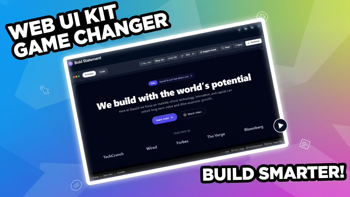 anik_radwan's tweet image. Why do your components look the same as every other project?
Maybe it’s time to upgrade 👉 slass-ui.vercel.app
#SlassUI #ReactJS #Nextjs #Frontend #UIDesign