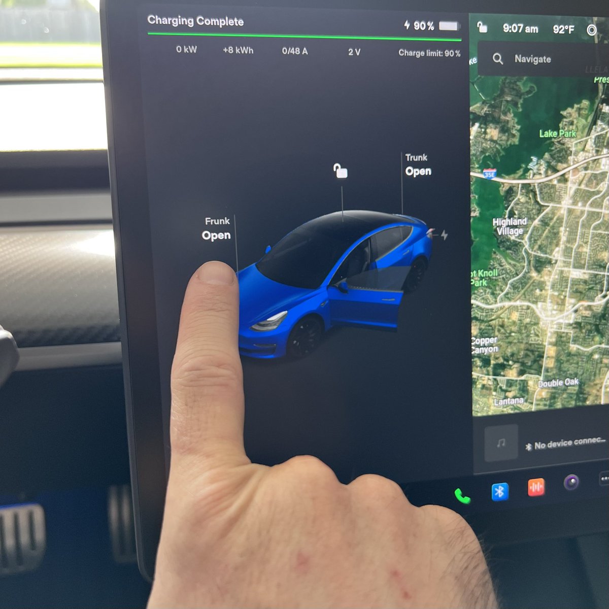 TechOperator's tweet image. If a Tesla is so reliable, why are owners constantly popping the hood?