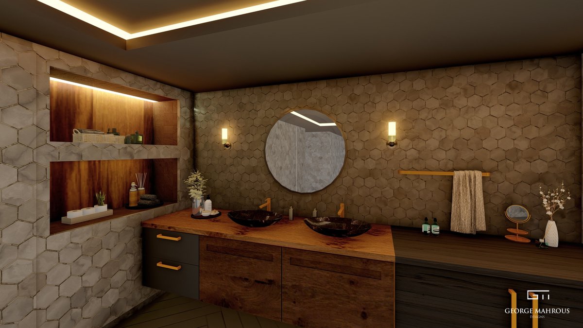 GM_Designs1's tweet photo. BATHROOM INTERIOR DESIGN G.M DESIGNS For inquiries DM (+20) 01097375352 #InteriorDesign #deign #modern #render #visualization #3dsmax #corona #bathroom #villa https://t.co/2lq4nIhcZK