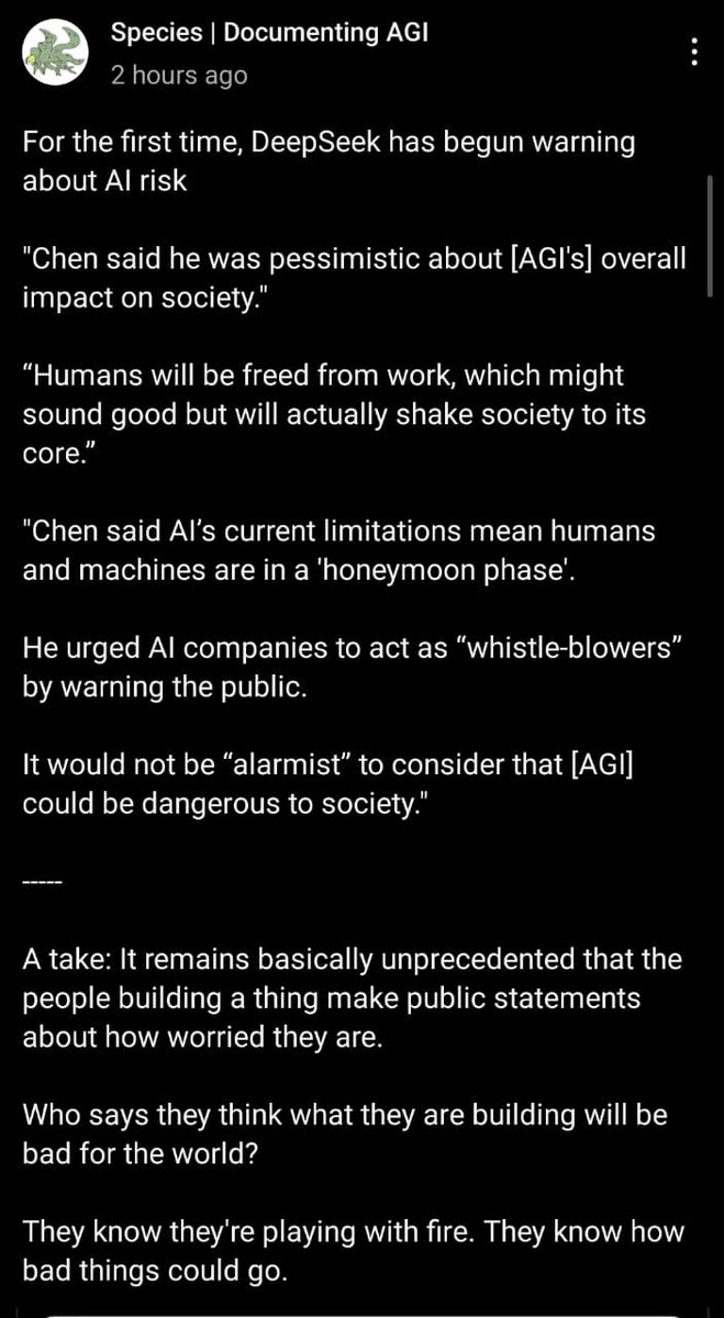 I just heard a theory that DeepSeek probably has the tech to build more advanced models but is intentionally holding back. That’s why they’re rolling out models like 3.2, which are very close to the SOTA (Gemini 3/GPT-5) in some areas, yet doing so at a fast pace.