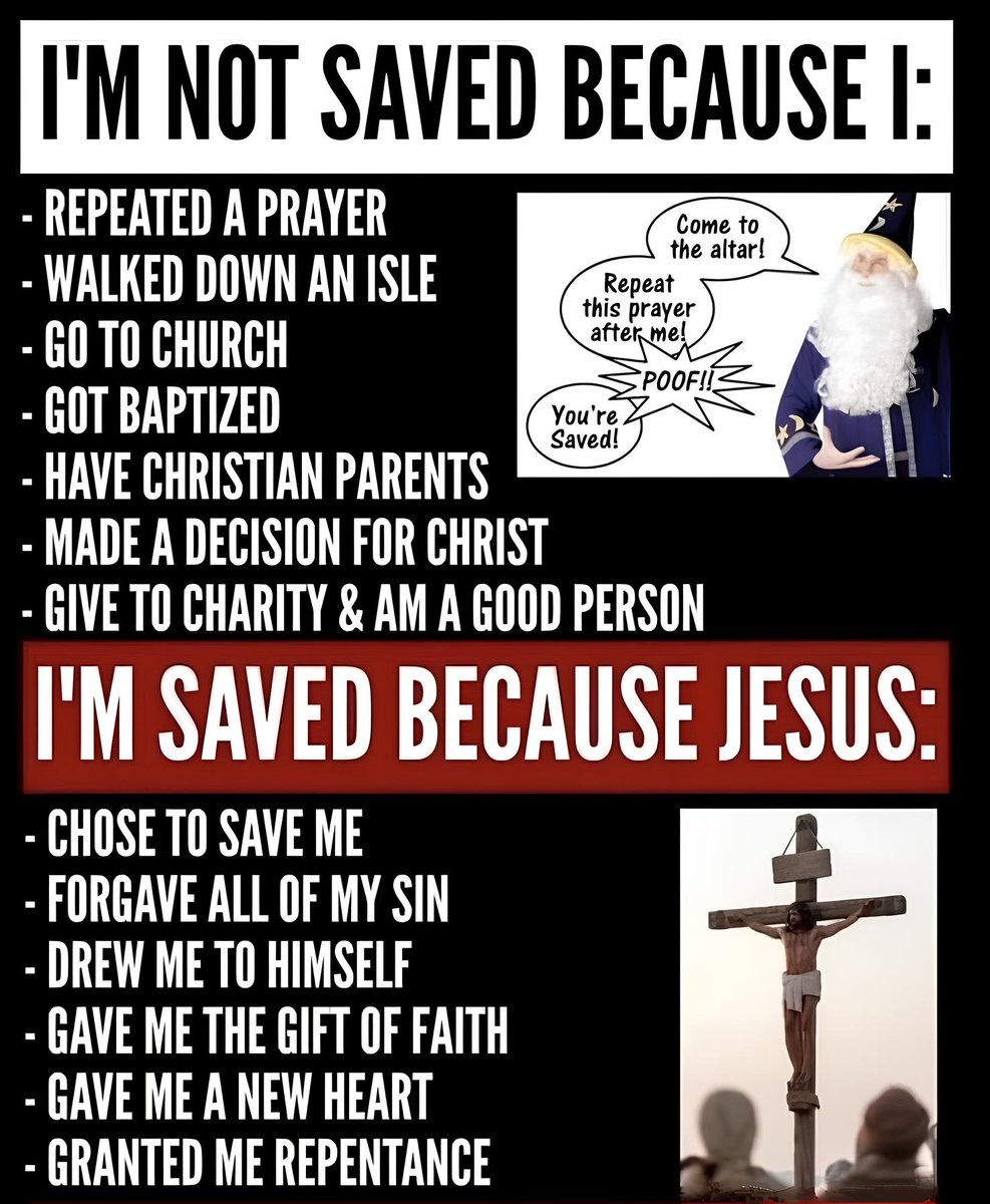 Salvation is a gift of God that cannot be earned. It is received by grace through faith.