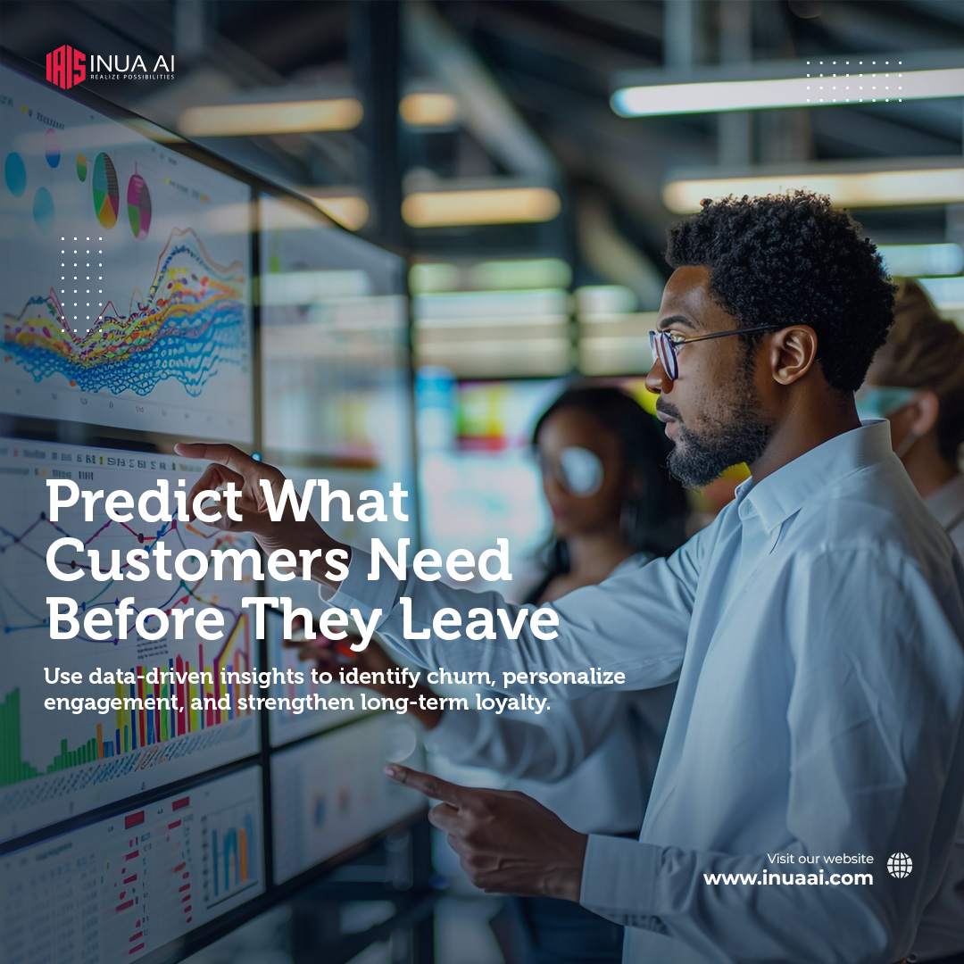 INUA_AI's tweet image. Retention is smarter than acquisition. Predictive analytics shows who might leave and how to keep them engaged.

#PredictiveAnalytics #CustomerSuccess #RealizePossibilities #INUAAI