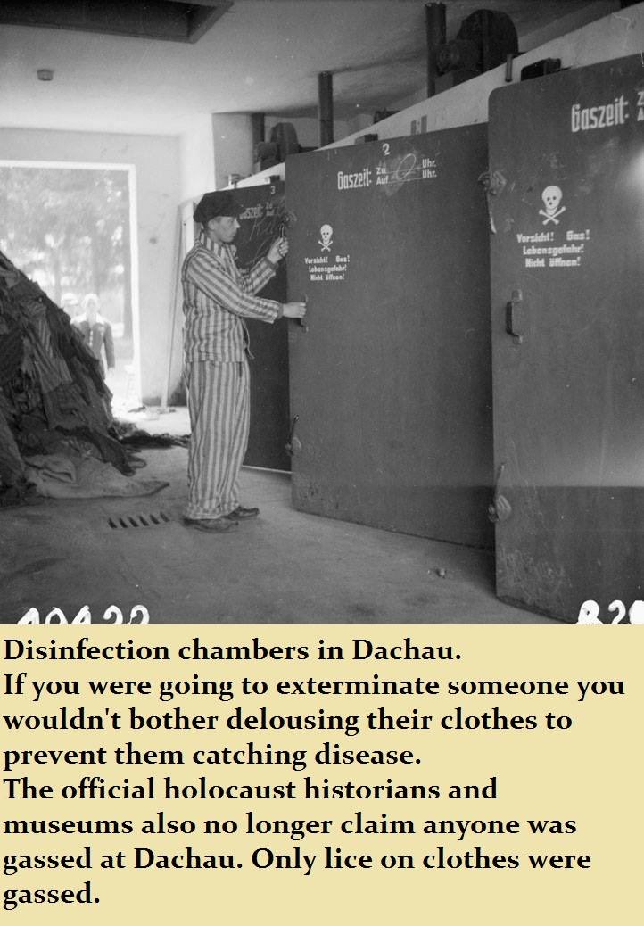 Uncommonsince76's tweet image. Here are some disinfection chambers from Dachau….

Where they would use Zyklon b to gas the prisoners clothing and to prevent the spread of infection…

Why would you delouse the clothing if you were just gonna kill them all?? 🧐 

This was the real use of Zkylon B by the way,…
