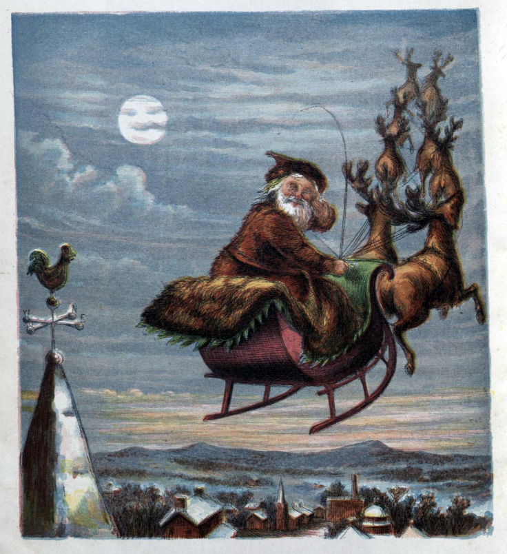 MuseeMagica's tweet photo. 恒例、クリスマスのおまじない。この季節、夜空に向かって唱えるのです。

 ダッシャー、ダンサー、プランサー、ヴィクセン
 コメット、キューピッド、ダンダー、ブリクセン

    サンタのそりを引く八頭のトナカイたちの名前です。間違えずに言えたら「なにかいいこと」が起きるんだそうです。 https://t.co/xXsXEWTc2Z
