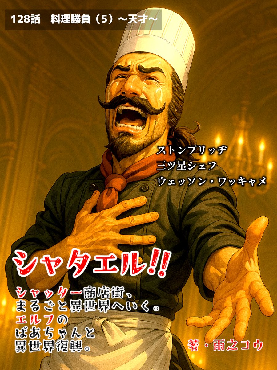 ◤🎉👩‍🍳拡散希望✨️🎉◢

꧁⛩️シャタエル‼⛩️꧂
🆕129「料理勝負⑤〜天才〜」公開🎊

ヴィヴィのチャーハンにはいくつものアレンジが施されていました‼️

皆で作り上げたレシピに手を入れたのには理由が……🥹

📚️小説家になろう！ ncode.syosetu.com/n9361jh/134/

📚️カクヨム kakuyomu.jp/works/16818093…