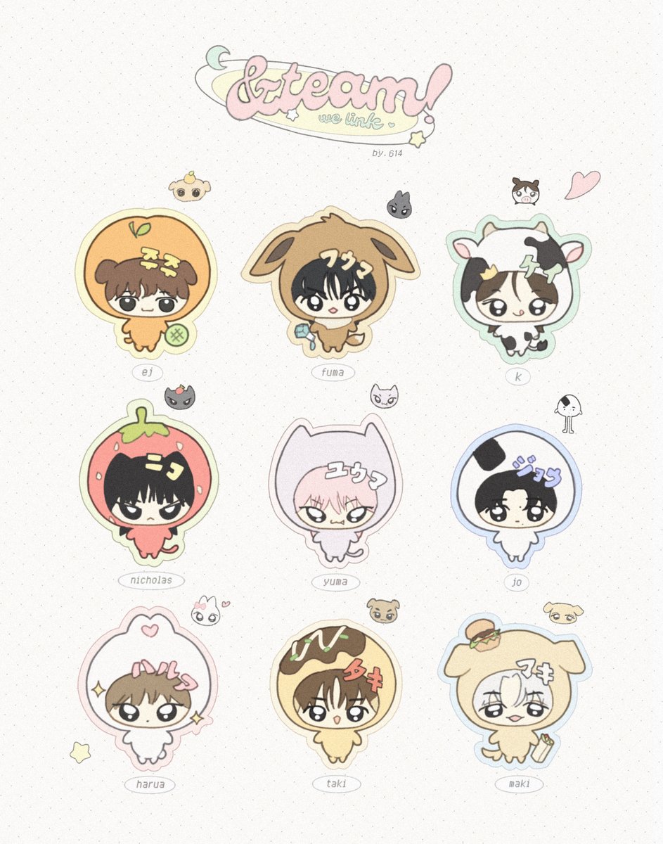 drew some little guys... #andteam_fanart #앤팀