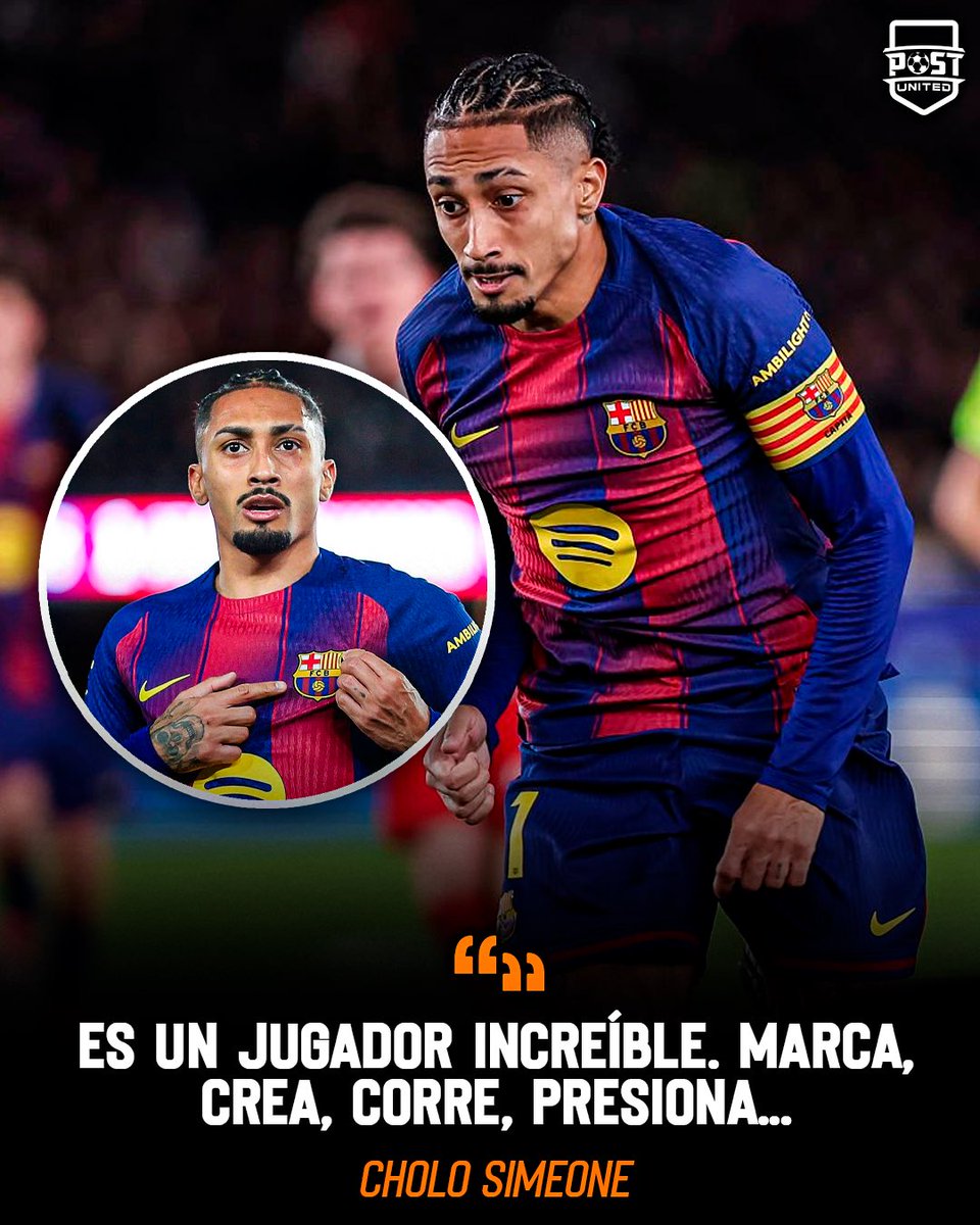 👏 EL CHOLO SIMEONE SE RINDE ANTE RAPHINHA