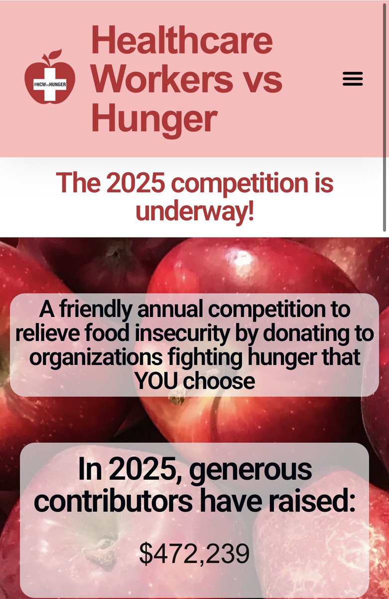rovingatuscap's tweet image. #HCWvsHunger 2025 is Winding Down TODAY Tuesday 12/2

Donate &amp;amp; Log Your Donations this afternoon/evening to participate: hcwvshunger.org/how-to-donate/

Join Team #DiagnoseAndTreats representing Oncology/RadOnc/Radiology/Pathology 💊 ☢️ 🩻 🔬 @tmprowell @KemiMDRad @acweyand @Aiims1742