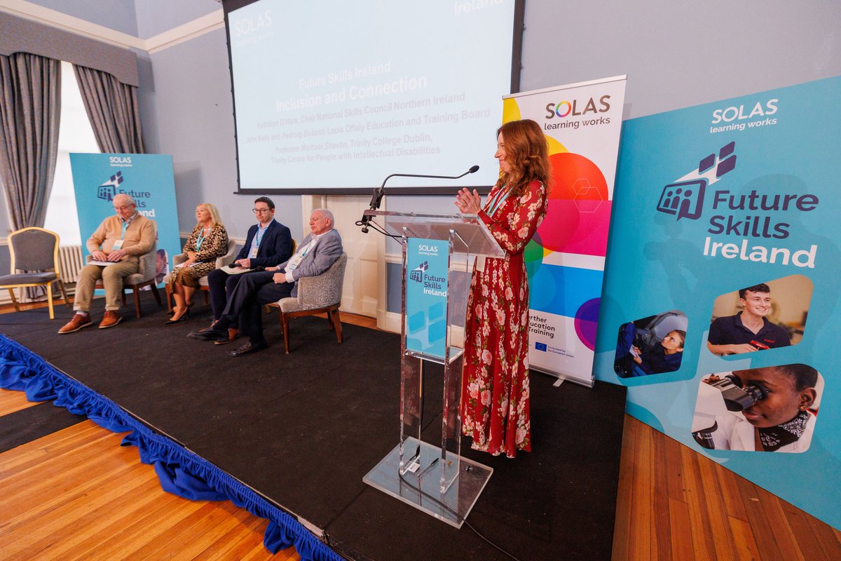 FullHouseIrl's tweet photo. Great to work with SOLAS &amp; Future Skills Ireland on the first Future Skills Ireland Forum at @TheRDS - a morning of ideas, collaboration &amp; connection. The team delivered event mgt, design, AV, 📷 &amp; social. Inspiring insights on AI, creativity, inclusion &amp; the future of skills https://t.co/UfXwndt6BN