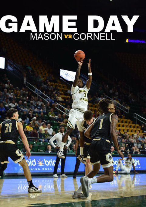 Your undefeated George Mason Patriots are taking on a dangerous Cornell team that makes and takes a ton of threes. Read more about it below - ⬇️

giantkiller.co/2025/12/02/und…