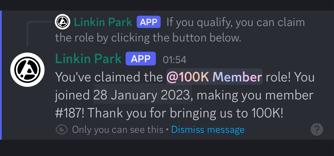 BroodingAnanas's tweet image. muahaha flexing my low linkin park server number