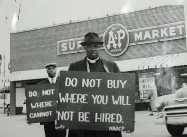 historyinmemes's tweet image. “Do Not Buy Where You Will Not Be Hired,” North Carolina, early 1960s.