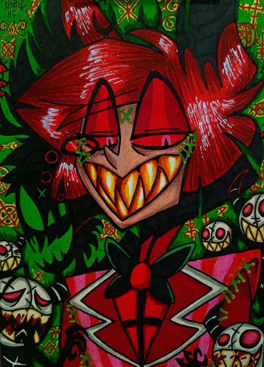 PedroHe10832416's tweet photo. Alastor o Demônio do Rádio (Hazbin Hotel) Fanart
#hazbinhotel #hazbinhotelfanart #alastor #charliemorningstar #vaggie #angeldust #husk #niffty #cherribomb #sirpentious #vox #valvette #valentino #adão #lucifer #lute #desenhotradicional #fanart #draw #drawing #drawingart #cartoon https://t.co/VnxWJLDLVh