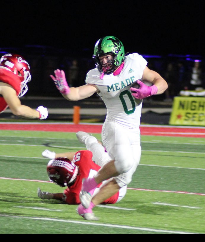 wyatt_raney's tweet photo. Career Stats 2026 Rb/Lb 🔥 
Games played: 40.5
AP Yards:2148
Rushes:282
TDS:20
Tackles: 399 (220 solo)
TFL: 25
Int:2
Sacks:6
FF:6
Gpa:4.55 https://t.co/jLZFOezQcq