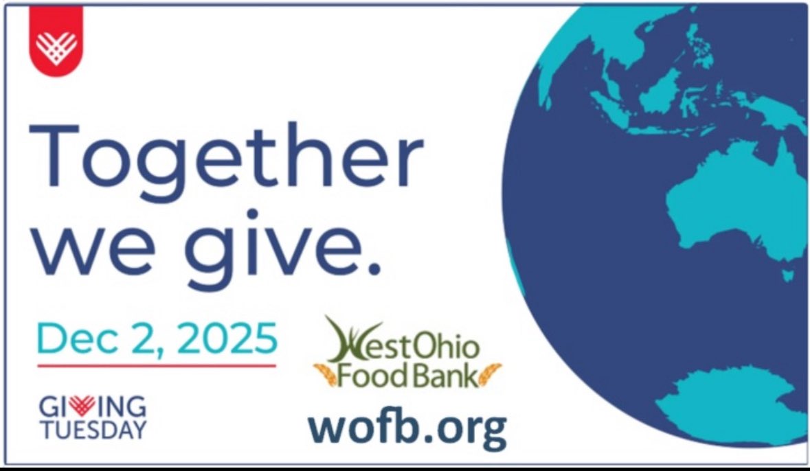 If you’re giving on this Giving Tuesday, please consider the West Ohio Food Bank!