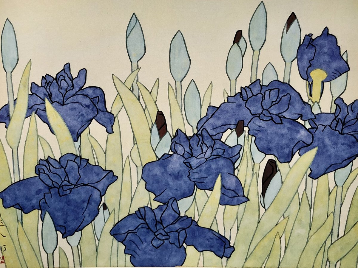 福田平八郎 花菖蒲 1950