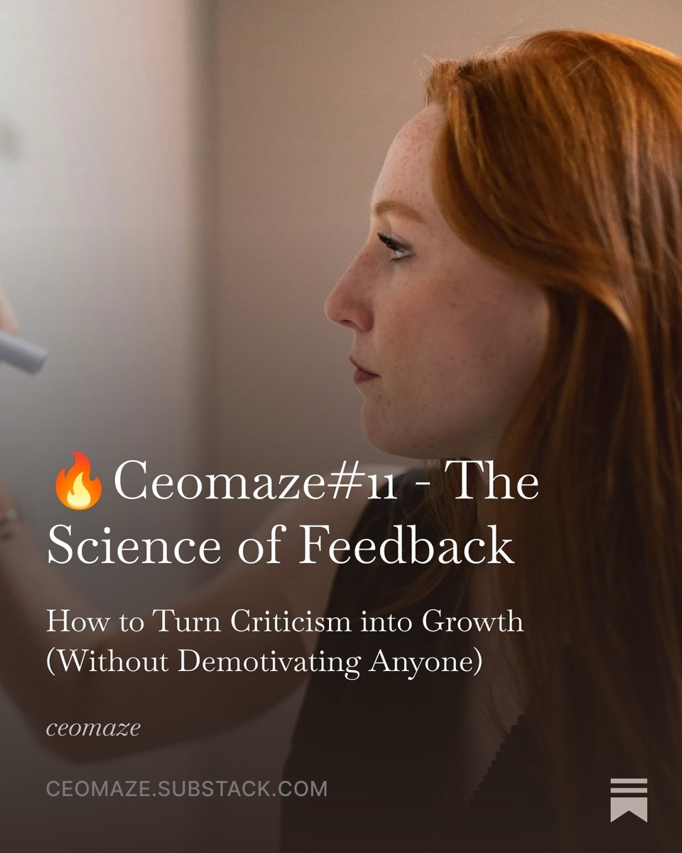 ceomazex's tweet photo. In the last issue of Ceomaze we talk about feedback: an essential topic for any manager. We’ll try to explain how criticism can be transformed into growth tools that benefit both the individual and  the company.
https://t.co/CHN6Y9qpF1 
#management #business #strategy https://t.co/JZdQJXow4e
