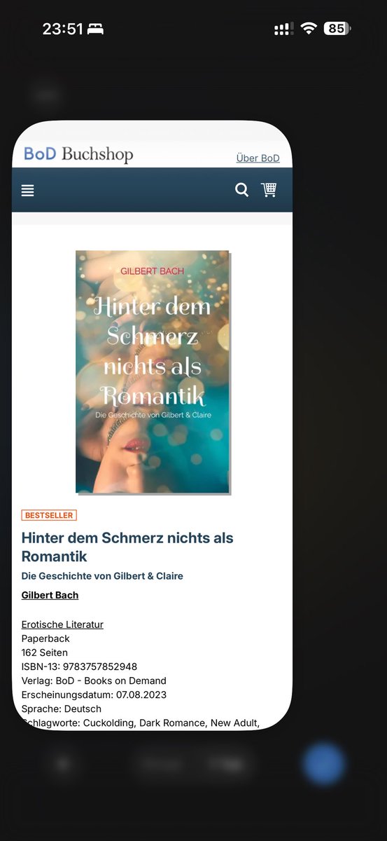 Back to Bestseller … Neues Cover, neues Leben für den Erstling.