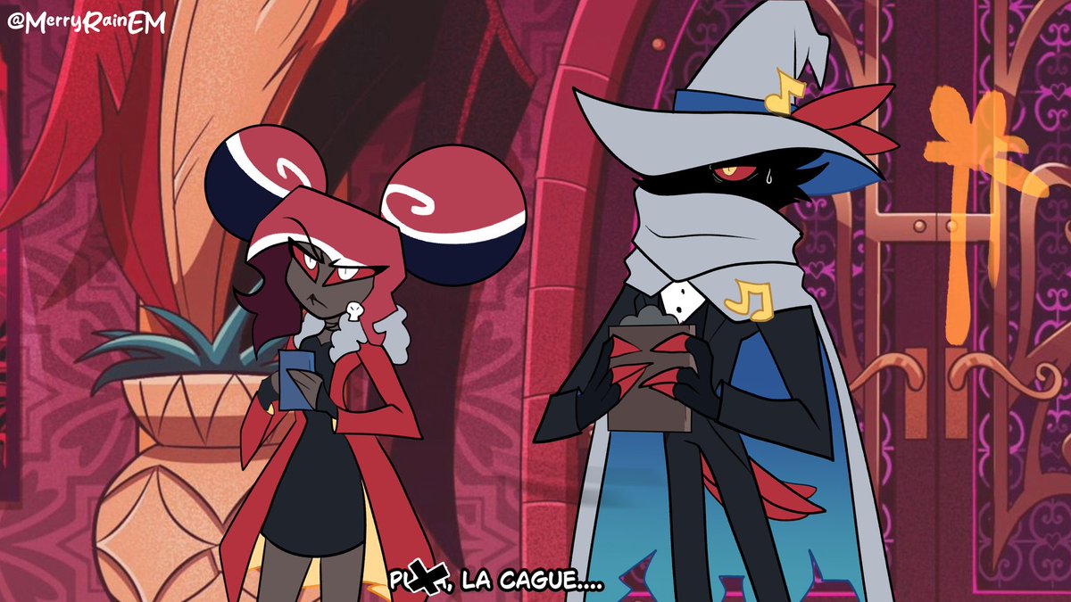 MerryRainEM's tweet photo. No contraten a Noct, a veces la caga por no ver bien su agenda.
Es que se intercala entre trabajar con Vox, Velvet y Valentino para ayudarlos con escoger musica para sus producciones🎵

OC: Noct
Ship: Vox x Noct

#Habinhotel #Hazbinhiteloc #HazbinHotelFanart #HazbinHotelVox #vox https://t.co/MCixYdnR1u