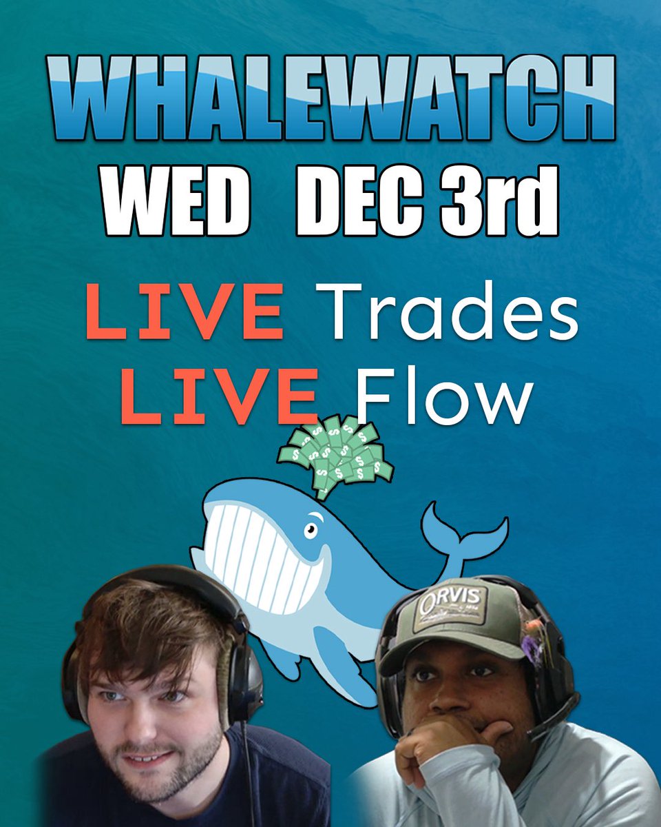 JurassicZ0mbie's tweet image. Whale watchhhhhh coming to you live tomorrow at market open @unusual_whales 

Come join us your favorite hosts  @NicholasFNS and I and watch me roast our port with bad decisions 😭😭😭🚑

x.com/i/broadcasts/1…