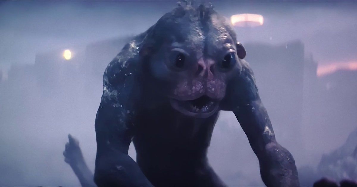 The whole time I was watching Predator: Badlands (2025) I kept thinking Bud looks like Paimon with his ears down 😭