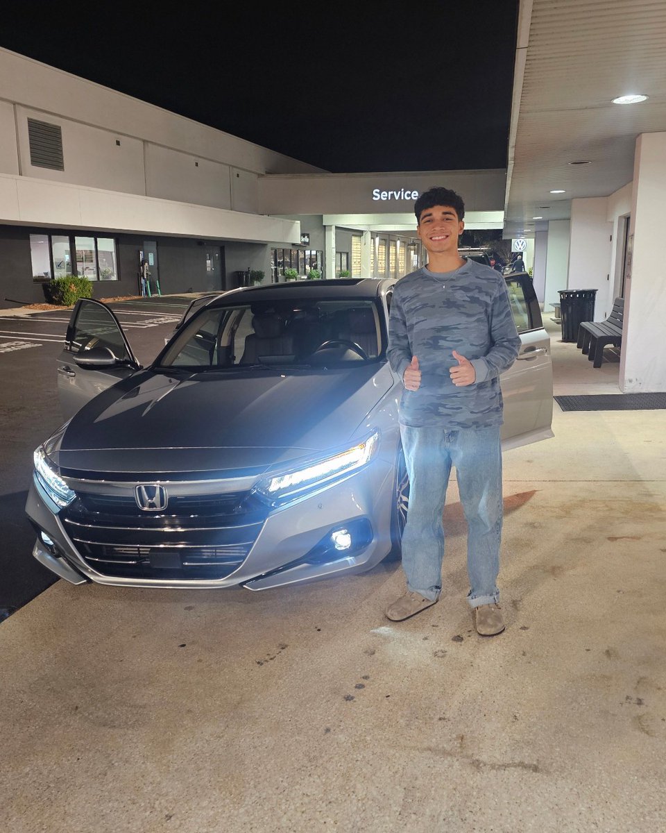 Big congrats to Jonathan with his 2021 Honda Accord from Salesman Chuck Keedy! 👍

Thanks for your business &amp; enjoy every mile! 🚗