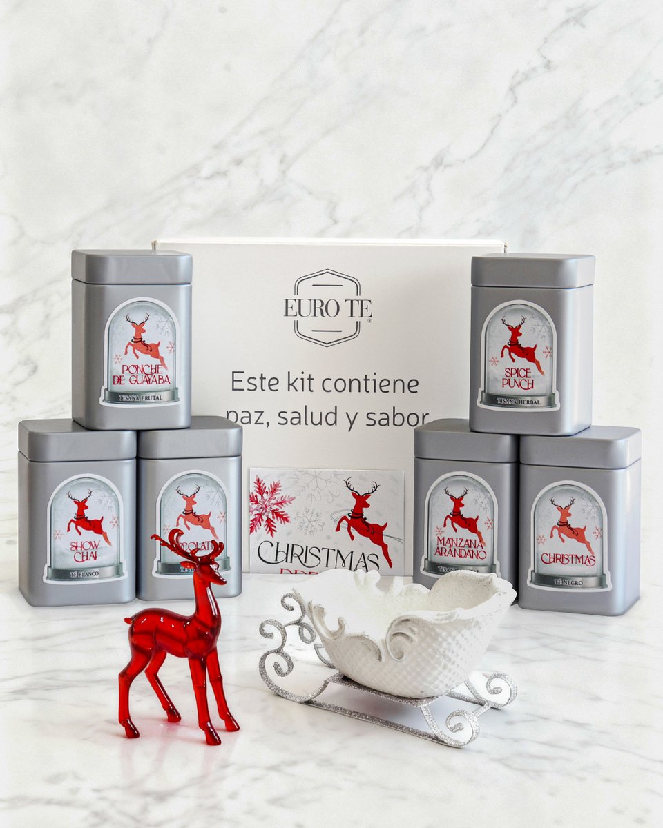eurote's tweet photo. 🎅🏽 Christmas Dream 🦌 
Un trineo encantado, renos de cristal y la magia de la Navidad… todo en una taza de Té.
Descubre el sueño que despierta en cada sorbo. ❄️🎄

🔗 Conócelo aquí: https://t.co/Ewr5CD8Xrm https://t.co/wsjGzuDMJB