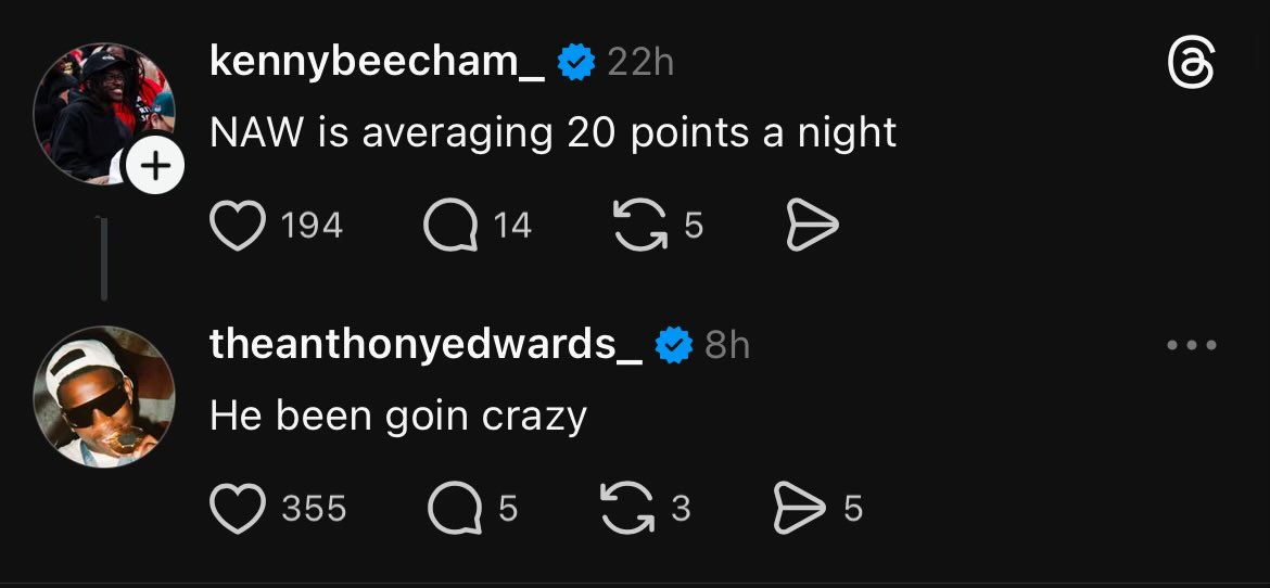 nthonyedwards's tweet image. 🕊️