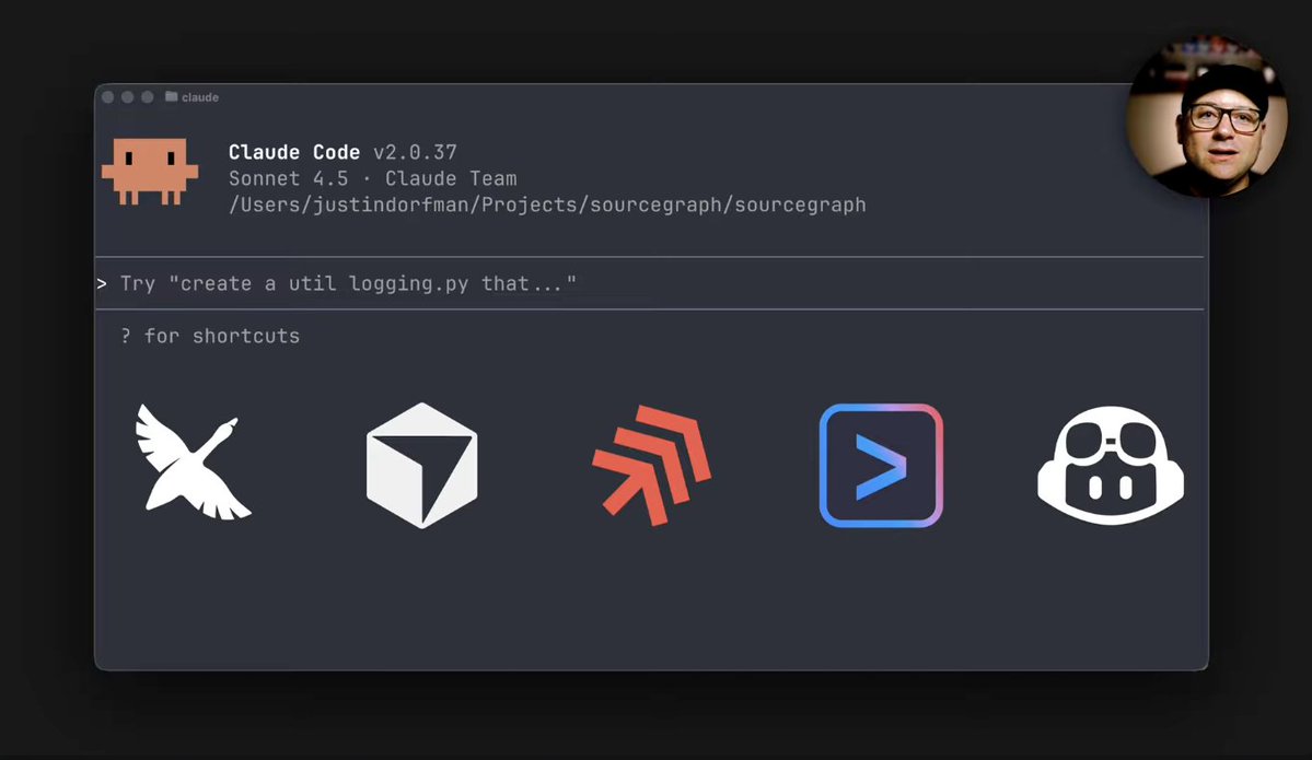jonny_raney's tweet image. Did you know that @Sourcegraph customers can use their indexed code-graph to enhance their context across any AI coding agents? Not just Amp. 

Well you know now. 

Whether you&apos;re a team of 50 or an engineering staff of 5,000 developers... you know that your codebase reaches…