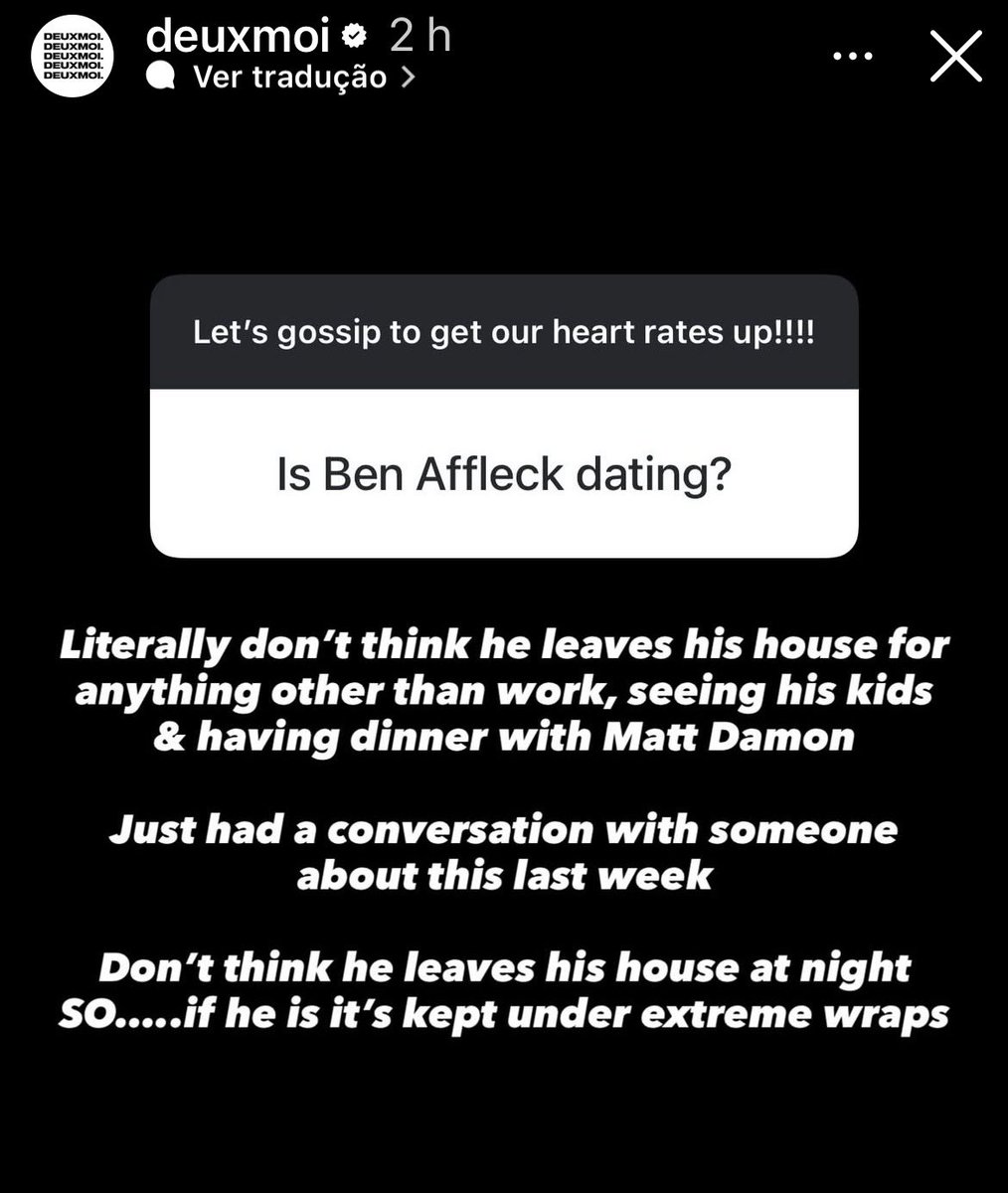 clara_lilica's tweet image. It's obvious that #benaffleck is dating. He was already dating when he was married. He's never alone and never with just one woman. Addicted to cheating. He must be talking to one woman online, another secretly in person, and also with his mistress and doormat #jennifergarner.