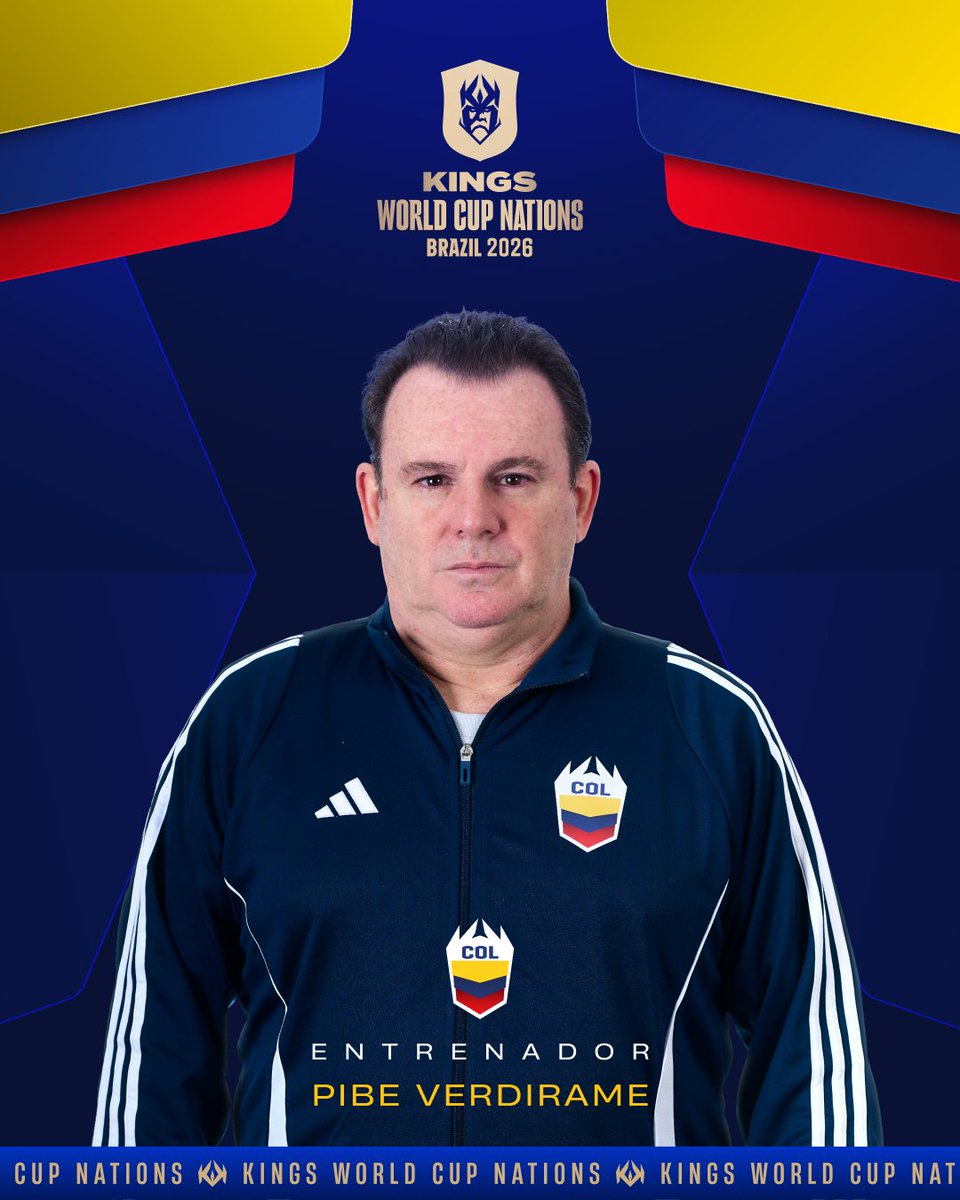 kingsleague_mex's tweet image. OFICIAL: El Pibe Verdirame dirigirá a la Selección de Colombia 🇨🇴 en la KWCN 🏆

#KWCN