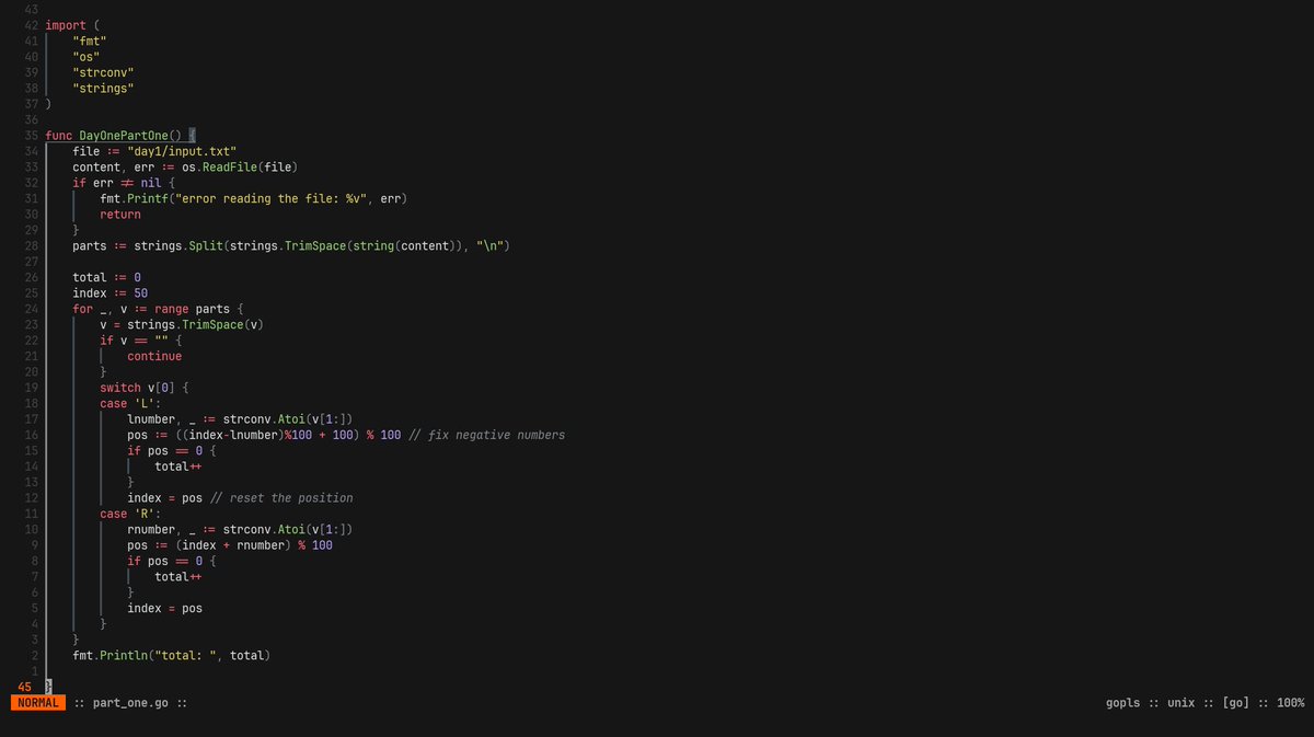 rober0xf's tweet image. one day later for advent of code, i found it slightly harder than prior years.
#AdventOfCode