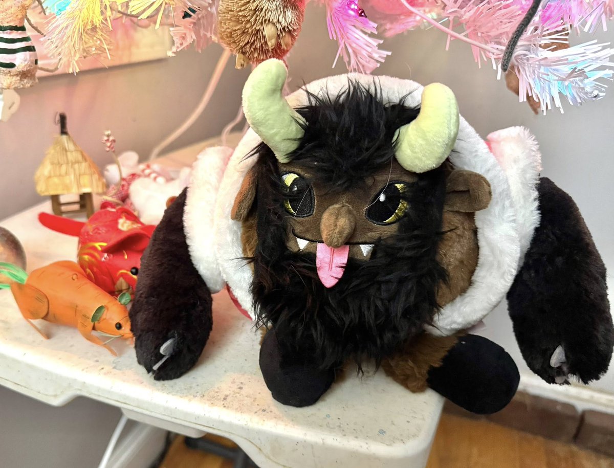 The #Ratville Tree is up, and our resident Squishable Krampus has arrived.