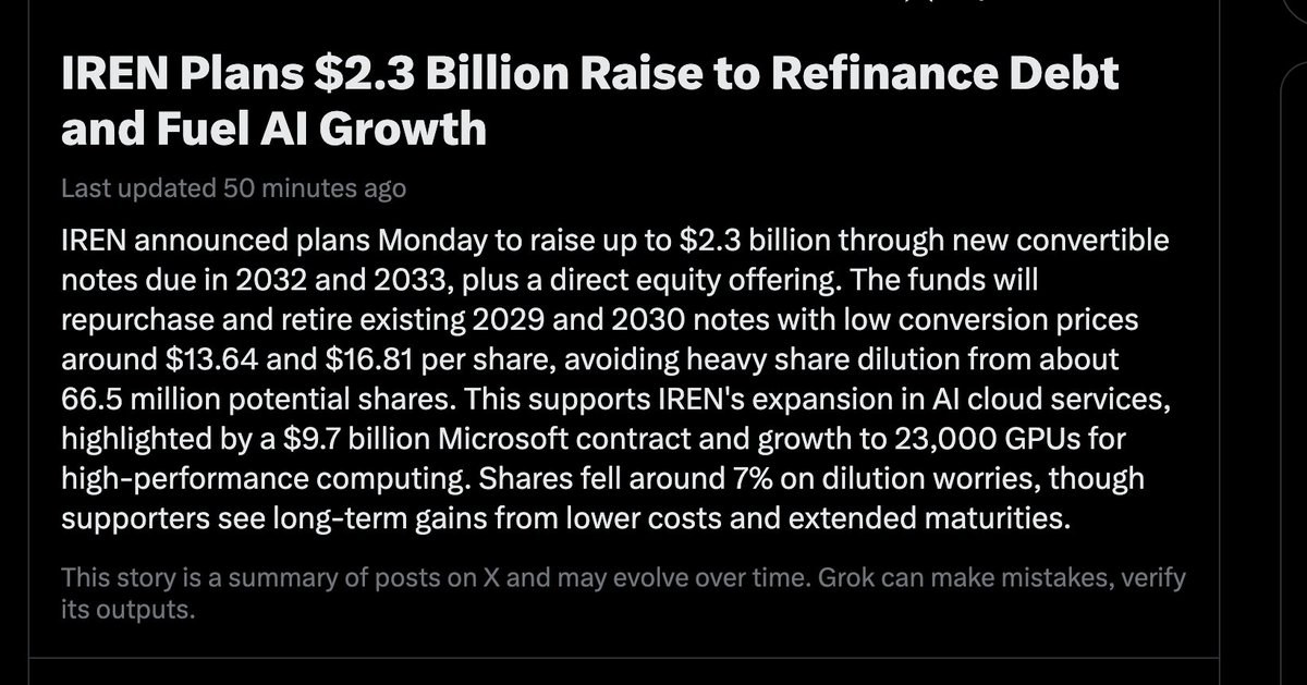 Kayteetav's tweet image. $IREN
#grok
