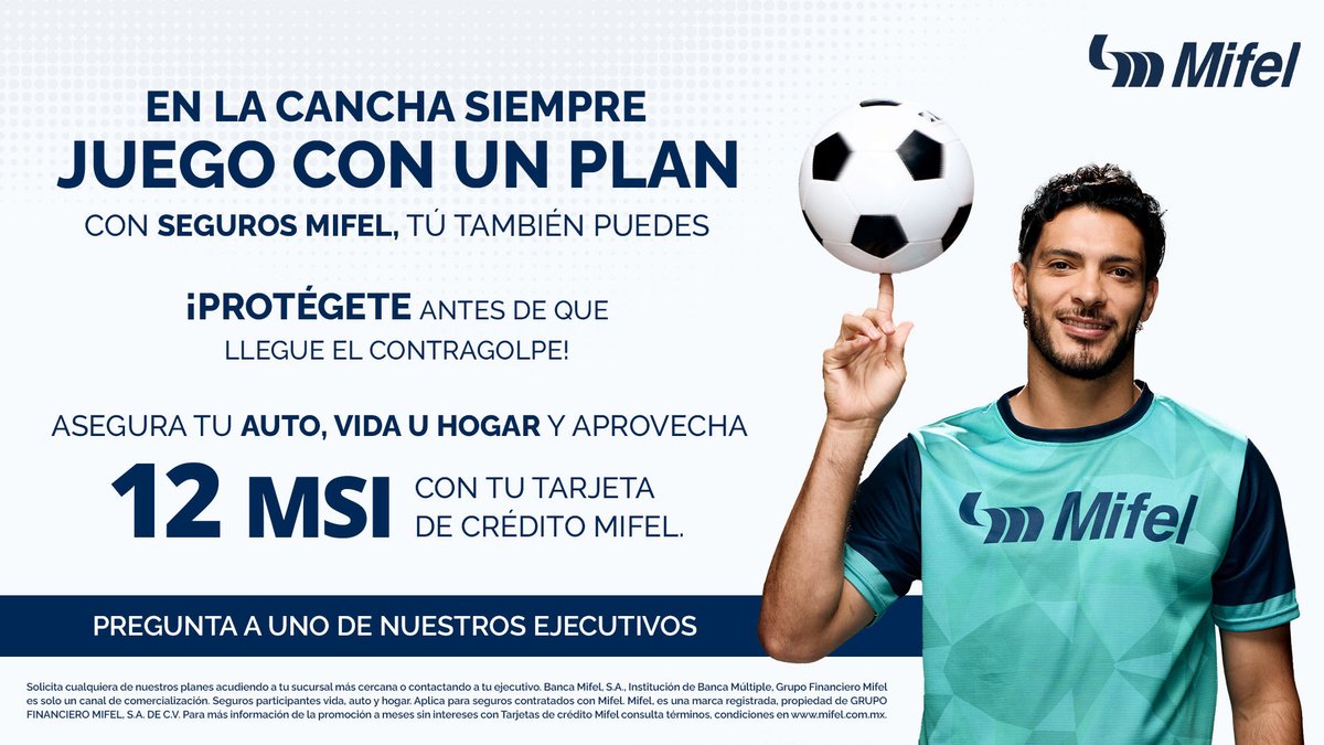 BancaMifel's tweet image. Protege lo que amas sin preocupaciones. 

Paga tu seguro de vida, hogar o auto con tu tarjeta de crédito Mifel y disfruta de 12 MSI ¡Invierte en tu tranquilidad hoy mismo!

#Mifel #Seguros #promoción