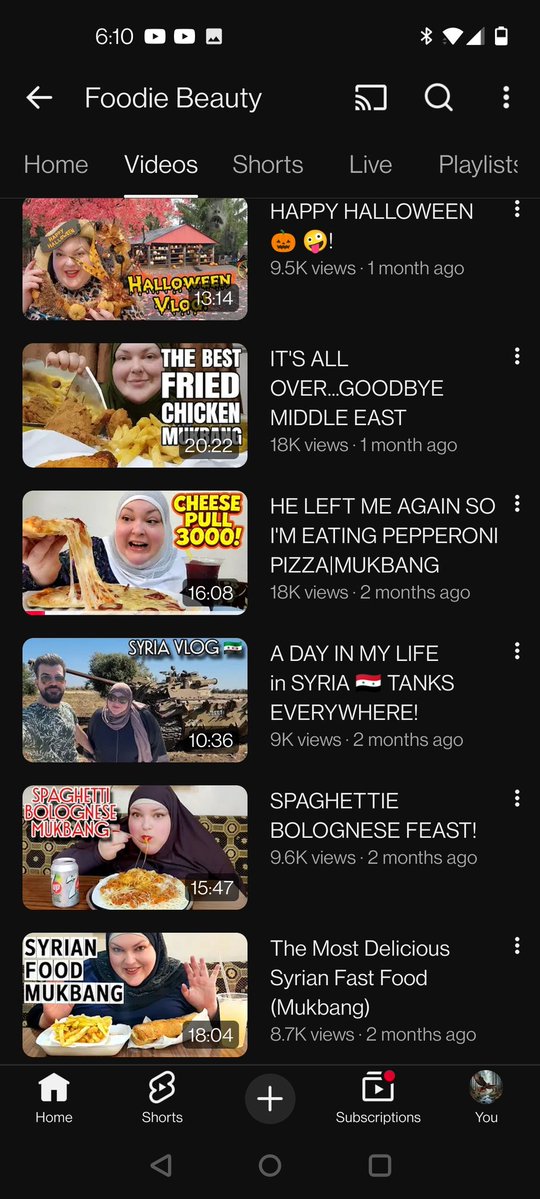 It doesn't make sense unless it is true she is a cockroach. She even has a mukbang video still up
