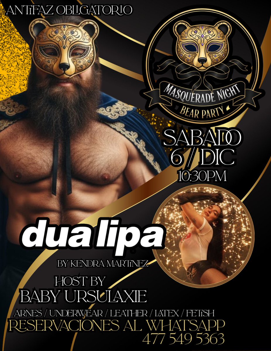 Este sábado 6 de diciembre 
Reserva ahora mismo al WhatsApp 
477 549 5363