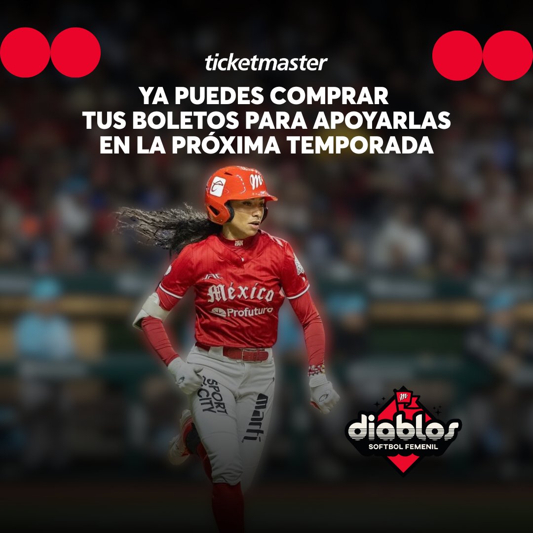 Ticketmaster_Me's tweet image. A partir de hoy ya puedes comprar tus 🎟️🎟️ y apoyar a @DiablosFem semana a semana con partidos llenos de nuevas emociones, nuevos duelos y la misma pasión escarlata que nos une 😈⚾⁣
⁣
Cómpralos aquí 👇⁣
⁣tkmx.link/DiablosRojosSo…