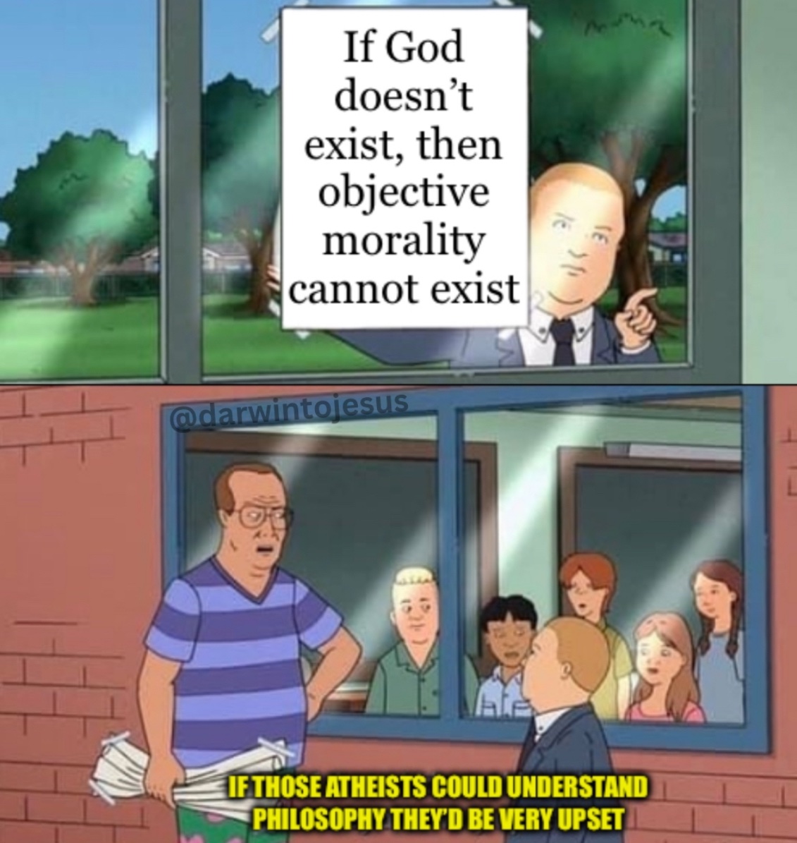 darwintojesus's tweet image. Extremely upset.